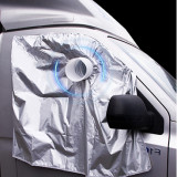 車用移動空調排氣管專用軟檔布配件 | 移動冷氣排氣口軟擋
