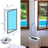 移動式空調冷氣排氣管軟擋板 - 內外推窗適用 | 門窗排氣密封布