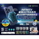 Infinity Mini6 Ultra 6000mAh MagSafe 3in1 行動電源-白色 | 兼容磁吸充電 | 20W PD快充 | 香港行貨 | 一年保養
