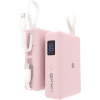 Infinity X10P 10000mAh  GaN 快充行動電源-粉紅色 | MFI+USB-C 雙自帶線 |可同時充三部機 | 香港行貨 | 一年保養