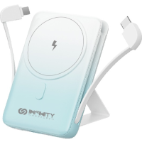 Infinity Mini12M無線磁吸充電12000mAh行動電源-漸變藍色 | 自帶TYPE-C&Lightning線 | 支援PD3.0 20W快充 | 香港行貨 | 一年保養