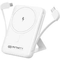 Infinity Mini12M無線磁吸充電12000mAh行動電源-白色 | 自帶TYPE-C&Lightning線 | 支援PD3.0 20W快充 | 香港行貨 | 一年保養
