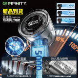 Infinity V8 5000Mah暴風級無線輕巧風扇-黑色 | 100檔風速切換 | Type C充電 | 香港行貨 | 一年保養