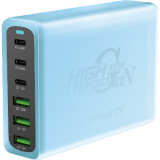 InfinityT100W GaN 100W 6輸出充電器-藍色 | Type-C同時最高75W•USB同時最高48W | 香港行貨 | 一年保養