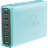 InfinityT100W GaN 100W 6輸出充電器-綠色 | Type-C同時最高75W•USB同時最高48W | 香港行貨 | 一年保養