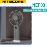 NITECORE NEF03 2024新款多功能小夜燈強風手提風扇 - 白色 | 香港行貨