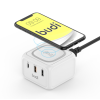 BUDI 無線充電器+ PD+2 USB 充電座 | M8J317W -(白色)