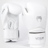 Venum Contender 1.5 成人泰拳拳套 - 12oz 白銀色