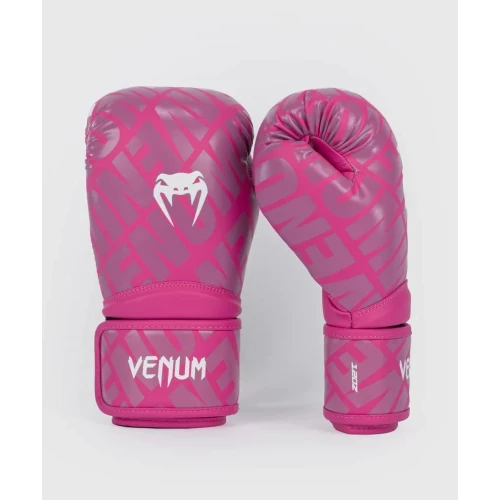 Venum Contender 1.5 成人泰拳拳套 - 8Oz 白/粉色