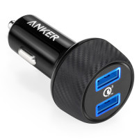 Anker PowerDrive Speed 2xQC3.0 智能快速車用充電器 