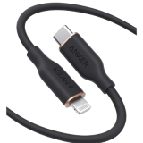 Anker PowerLine III Flow Type-C to MFi Lightning 傳輸充電線 (6ft/1.8m) | 午夜黑 | A8663H11 香港行貨