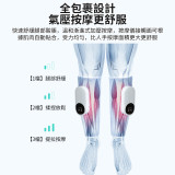 OneTwoFit ET027501 腿部按摩儀 | 氣壓熱敷 無線震動 | 促進血液循環 氣囊熱敷小腿按摩機 | 旅行便攜 -灰色（單隻裝）