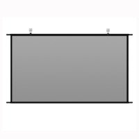 簡易壁掛金屬抗光幕布 | 投影機幕布 | 便攜家用高清電影投影布 - 100吋16比9 - 壁掛抗光