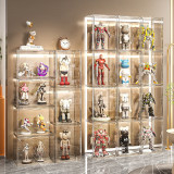 全透明收納盒可折疊 | 盲盒展示櫃 亞克力玩具盒 (大號36*22*27cm)