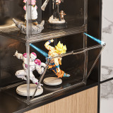 全透明收納盒可折疊 | 盲盒展示櫃 亞克力玩具盒 (大號36*22*27cm)