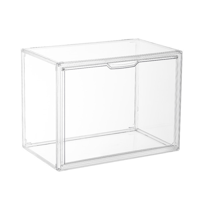 全透明收納盒可折疊 | 盲盒展示櫃 亞克力玩具盒 (超大號39*25*29cm)