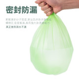 生物降解綠色4加侖垃圾袋 | 加厚加大一次性垃圾袋 -(4.6gal/50*60cm草綠50pcs)