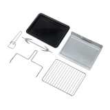 Rasonic REN-KGS28 1500W座檯式電焗爐 | 雙層隔熱玻璃門 | 28公升大容量 | 熱風對流循環 | 香港行貨