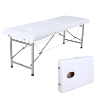 摺疊按摩床 | 便攜式門診床 | 手提式美容床 | 家用推拿床 - 180*80cm - 白色