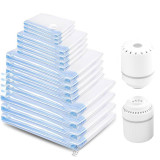 加厚床墊真空打包袋 | 大號搬家真空收納壓縮袋 | 乳膠墊抽氣真空袋 - 240*260（附2支彩色綁帶+電泵）