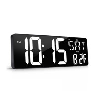 42厘米大螢幕LED數字掛鐘 | 帶DST功能時鐘 | 整點報時鬧鐘 | 按鍵款 | 文字可變色