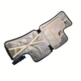 2virgo L形兒童騎行旅行喼 | 多功能可坐可騎小童拉桿行李箱 - 24寸藍色