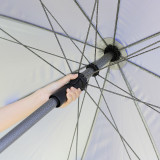 三層烤漆傘骨抗風遮陽庭院大陽傘 - 3米傘頂 (傘下2.6米直徑) (不包括底座) | 雙層銀膠設計 | 摺疊防曬沙灘傘