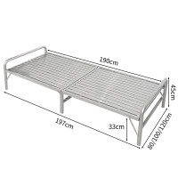 不銹鋼折疊床 | 午休午睡床 | 便攜式折疊床 | 現代簡約床架 - 100CM寬