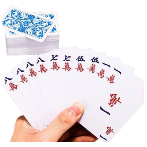 便攜麻將紙牌 | 防水麻將撲克牌 - 塑料版