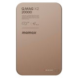 Momax Q.Mag X2 超薄磁吸流動電源 (20000mAh) - 砂岩色 |  35W 快充 | 磁性卡扣設計 | 香港行貨