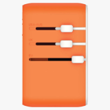 Momax 1-World+ 25W GaN 3-插口+ AC 旅行充電插座 - 橙色（UA20UKM） | 內置JP/US、AU、EU、UK插座 | 內置伸縮充電線 | 香港行貨