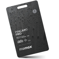 Momax PinCard Pro 可充電全球定位器 （BR9D）- 黑色 | 超薄卡片型設計 | 支援Apple Findmy | 香港行貨