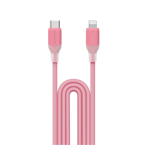 Momax 1-Link Flow CL USB-C to Lightning 1.2m 充電線 - 粉紅色（DL53P）| MFi認證 | 矽膠外殼 | 香港行貨