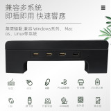 電腦顯示器增高架收納架(附4個USB/525x237x75Hmm)