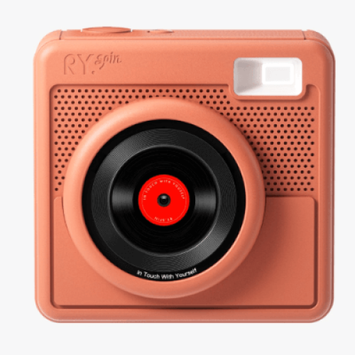 Rubyoung RY.Spin 氛圍小圓屏藍芽音箱 - 橙色 | 智能藍芽音響 | 圓屏視覺享受 | 高質量音樂體驗 | 氛圍製造器 | 香港行貨