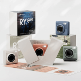 Rubyoung RY.Spin 氛圍小圓屏藍芽音箱 - 橙色 | 智能藍芽音響 | 圓屏視覺享受 | 高質量音樂體驗 | 氛圍製造器 | 香港行貨