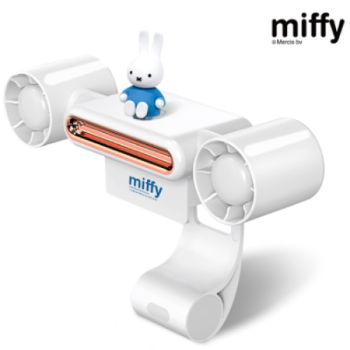 Miffy MIF18 螢幕掛燈風扇 | 照明與風涼二合一 | 電腦螢幕掛燈 | 桌上型小風扇 | 工作學習夥伴 | 香港行貨