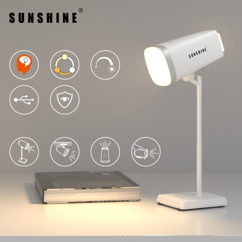 SUNSHINE LED可充電多功能磁吸檯燈 6W |FTL025WH | 3000-6500K