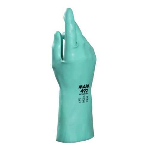 MAPA® Ultranitril 492 丁腈橡膠防化手套-7號 | 汽車業 | 化學品處理 | 建造業 | 香港行貨