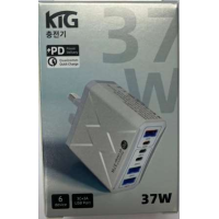 KTG 韓國KC-637 37W 6位PDQC快速充電器插頭 |USB-Ax3+USB-Cx3 