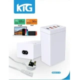 KTG 韓國CG-10 65W 快速充電器跟13A電源線 | USB-Ax2 (QC 36W)+USB-Cx2(PD 65W)