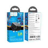 HOCO CS31B瑞聚雙口充電組 - Type-C 套裝 | 支援快充充電(英規) | 旅遊充電組 | 安全充電保護