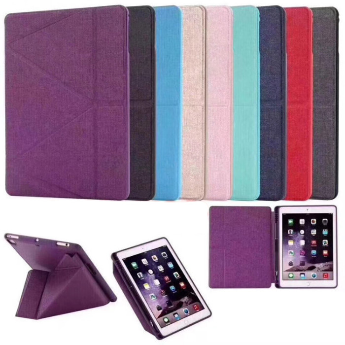Logfer iPad Y型摺疊平板保護殼(附筆槽) - 深藍色 - ipad 13吋（適配 air 2024）| Y型支架 | 防摔磁吸保護套 | 多角度調整 | 穩固支撐 | 休眠喚醒功能