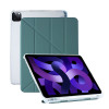 iPad 變形Y折帶筆槽保護殼 - 暗綠色 - iPad 10.9吋【10代/2022款】| Y型折疊設計 | TPU材質軟殼 | 全方位保護 | 一體式筆槽 | 精準孔位裸機手感