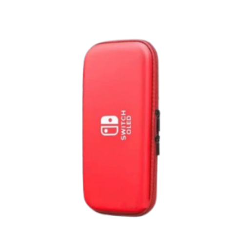 任天堂Switch OLED/LITE 收納包 - 紅色 | Nintendo遊戲機保護殼 | 連機連殼一起裝入