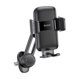 Yesido 易豆 C242 車用出風口手機支架 - 黑色 | 鷹嘴夾倒鉤底座設計 | 橫竪擺放不擋風