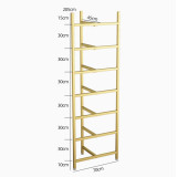 多層 半圓平衡球收納架 - 七層 - 金色 | 瑜珈球健身置物架 | 多層空間利用 | 健身器材收納 | 穩定支撐結構 | 易於組裝