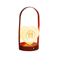 喜慶主題燈飾長明燈婚燈 - 手提心形燈 | 充電式檯燈 | 浪漫氛圍創造 | 結婚慶典照明 | 喜燈 | 節能LED光源
