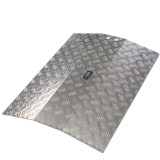 鋁合金坡道可移動門檻 - TR101-DB8 - 寬70*長78*高8cm | 易於安裝和拆卸 | 適用於輪椅和推車 | 高承重能力 | 室內外通用