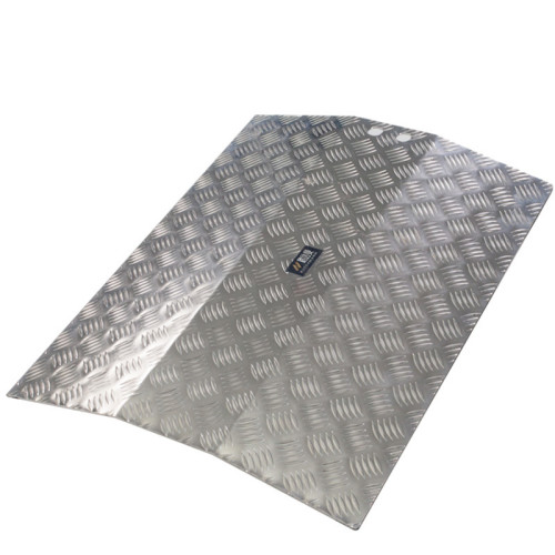 鋁合金坡道可移動門檻 - TR101-DB8 - 寬70*長78*高8cm | 易於安裝和拆卸 | 適用於輪椅和推車 | 高承重能力 | 室內外通用